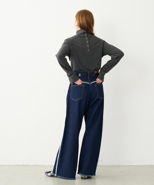 【セール】HALF BUTTON TOP（Tシャツ/カットソー）｜MILKFED.（ミルクフェド）