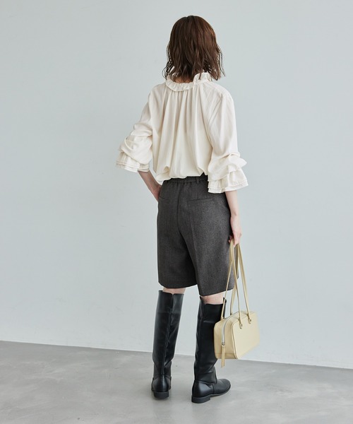 ROPE' PICNIC(ロペピクニック)の「フリルブラウス(シャツ/ブラウス・レディース・ダークブラウン/ブラック/オフホワイト・38)」の11枚目の写真