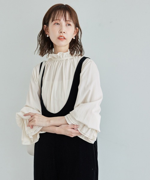 ROPE' PICNIC(ロペピクニック)の「フリルブラウス(シャツ/ブラウス・レディース・ダークブラウン/ブラック/オフホワイト・38)」の19枚目の写真