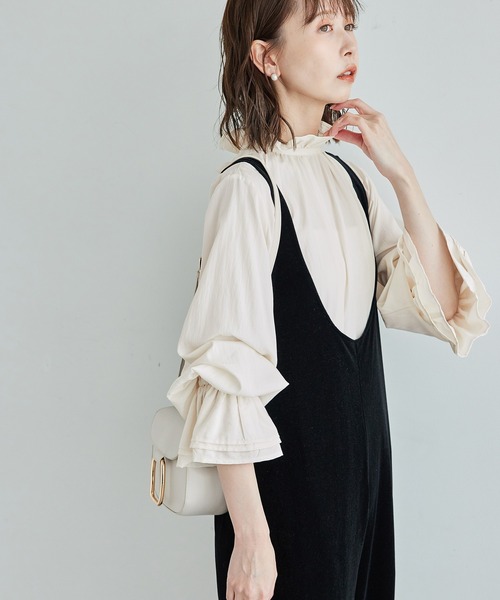 ROPE' PICNIC(ロペピクニック)の「フリルブラウス(シャツ/ブラウス・レディース・ダークブラウン/ブラック/オフホワイト・38)」の20枚目の写真