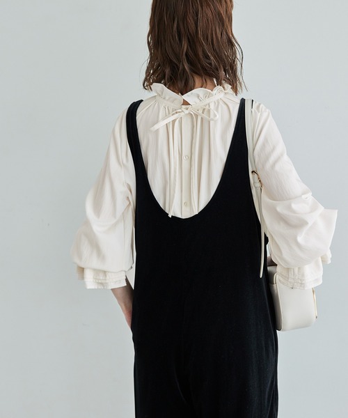 ROPE' PICNIC(ロペピクニック)の「フリルブラウス(シャツ/ブラウス・レディース・ダークブラウン/ブラック/オフホワイト・38)」の21枚目の写真