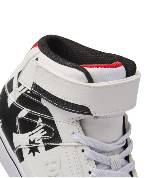 DC SHOES（ディーシーシューズ）の「Ks PURE HIGH-TOP SE/DCキッズハイカットスニーカー（スニーカー・キッズ・ホワイト×ブラック/ホワイト系その他/ブラウン・17cm/18cm/19cm/20cm/21cm/22cm/23cm/24cm/25cm）」の14枚目の写真