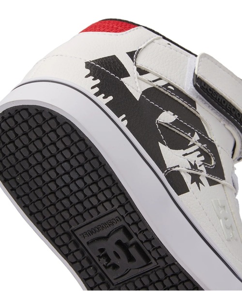 DC SHOES（ディーシーシューズ）の「Ks PURE HIGH-TOP SE/DCキッズハイカットスニーカー（スニーカー・キッズ・ホワイト×ブラック/ホワイト系その他/ブラウン・17cm/18cm/19cm/20cm/21cm/22cm/23cm/24cm/25cm）」の10枚目の写真
