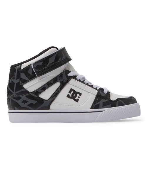 DC SHOES（ディーシーシューズ）の「Ks PURE HIGH-TOP SE/DCキッズハイカットスニーカー（スニーカー・キッズ・ホワイト×ブラック/ホワイト系その他/ブラウン・17cm/18cm/19cm/20cm/21cm/22cm/23cm/24cm/25cm）」の5枚目の写真