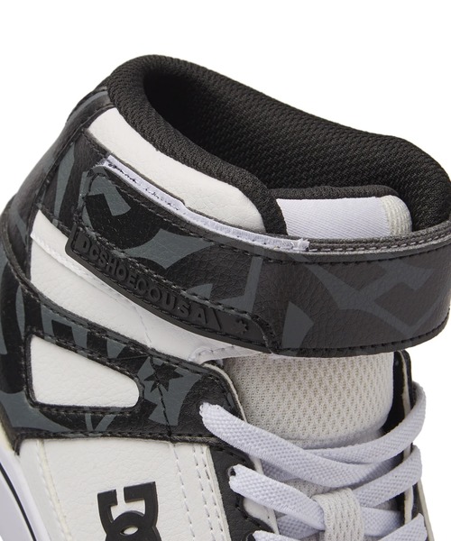 DC SHOES（ディーシーシューズ）の「Ks PURE HIGH-TOP SE/DCキッズハイカットスニーカー（スニーカー・キッズ・ホワイト×ブラック/ホワイト系その他/ブラウン・17cm/18cm/19cm/20cm/21cm/22cm/23cm/24cm/25cm）」の15枚目の写真