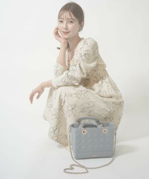 スタイルアップ ドローイング 花柄 ワンピース le reve vaniller