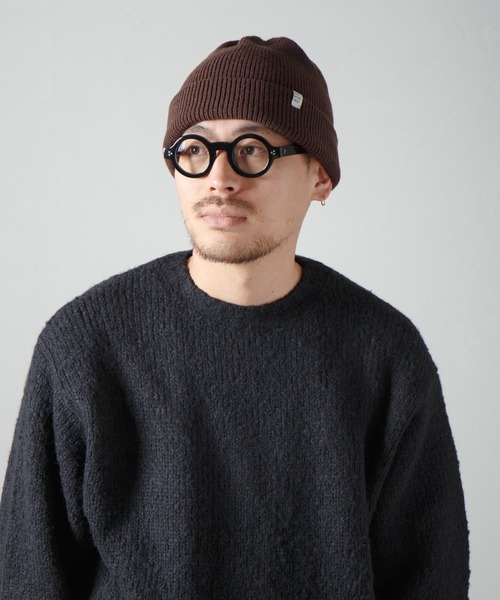 RACAL（ラカル）の「2way Plain Color Knit Beanie / 2ウェイプレーンカラーニットビーニー（ニットキャップ/ビーニー・メンズ・ブラック/ベージュ/パープル/ブラウン/グレー/オリーブ/オレンジ/アイボリー/ブルー/ピンク・FREE）」の5枚目の写真