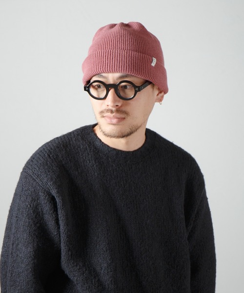 RACAL（ラカル）の「2way Plain Color Knit Beanie / 2ウェイプレーンカラーニットビーニー（ニットキャップ/ビーニー・メンズ・ブラック/ベージュ/パープル/ブラウン/グレー/オリーブ/オレンジ/アイボリー/ブルー/ピンク・FREE）」の9枚目の写真