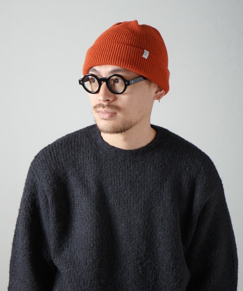 RACAL（ラカル）の「2way Plain Color Knit Beanie / 2ウェイプレーンカラーニットビーニー（ニットキャップ/ビーニー・メンズ・ブラック/ベージュ/パープル/ブラウン/グレー/オリーブ/オレンジ/アイボリー/ブルー/ピンク・FREE）」の10枚目の写真