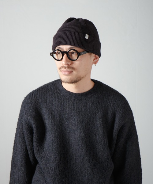 RACAL（ラカル）の「2way Plain Color Knit Beanie / 2ウェイプレーンカラーニットビーニー（ニットキャップ/ビーニー・メンズ・ブラック/ベージュ/パープル/ブラウン/グレー/オリーブ/オレンジ/アイボリー/ブルー/ピンク・FREE）」の3枚目の写真