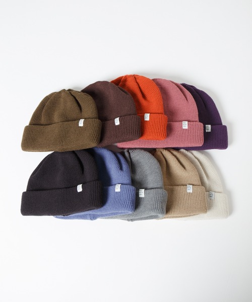 RACAL（ラカル）の「2way Plain Color Knit Beanie / 2ウェイプレーンカラーニットビーニー（ニットキャップ/ビーニー・メンズ・ブラック/ベージュ/パープル/ブラウン/グレー/オリーブ/オレンジ/アイボリー/ブルー/ピンク・FREE）」の11枚目の写真