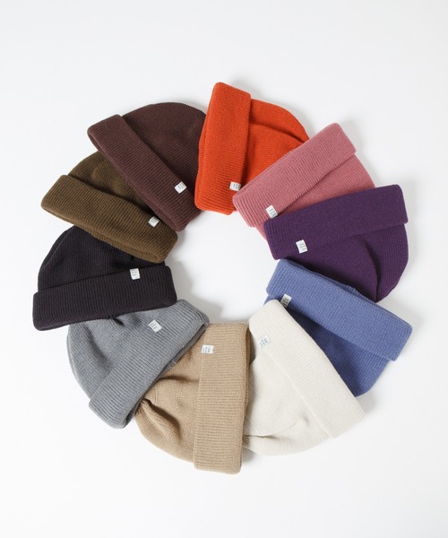 RACAL（ラカル）の「2way Plain Color Knit Beanie / 2ウェイプレーンカラーニットビーニー（ニットキャップ/ビーニー・メンズ・ブラック/ベージュ/パープル/ブラウン/グレー/オリーブ/オレンジ/アイボリー/ブルー/ピンク・FREE）」の13枚目の写真