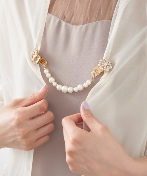 【メーカー再生品】 セール】【Cupid Heart】結婚式用！ビジューパールストール アクセサリー