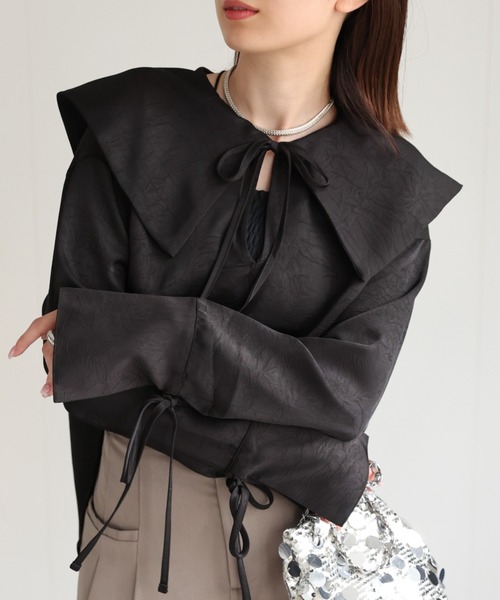 MACHATT★セーラーカラーシャツ★ブラック シャツ ブラウス セーラーカラーシャツ : ZOZOTOWN Yahoo!店 - 通販