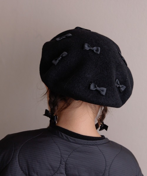 LOWRYS FARM（ローリーズファーム）の「アソートベレー　147572（ハンチング/ベレー帽・キッズ・ブラック/レッド・FREE）」の3枚目の写真