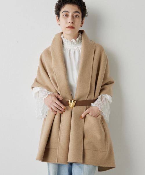 美品　ウィムガゼット　Whim Gazette ポンチョ・ケープコート Whim Gazette - Whim Gazette ウィムガゼット リバーケープ