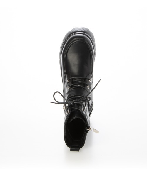DEMETER（デメテル）の「軽量 厚底ソール レースアップ スニーカーブーツ（ブーツ・レディース・ホワイト/ブラック・M/L/S/LL）」の13枚目の写真