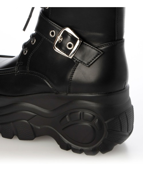 DEMETER（デメテル）の「軽量 厚底ソール レースアップ スニーカーブーツ（ブーツ・レディース・ホワイト/ブラック・M/L/S/LL）」の15枚目の写真