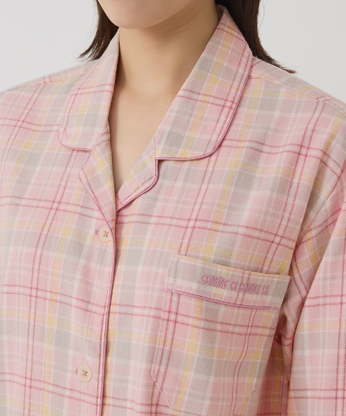 COMME CI COMME CA（コムシコムサ）の「COMME CI COMME CA/コムシコムサ　パジャマ　長袖長パンツ（ルームウェア/パジャマ・レディース・サックスブルー/ピンク・MEDIUM/LARGE/X-LARGE）」の6枚目の写真