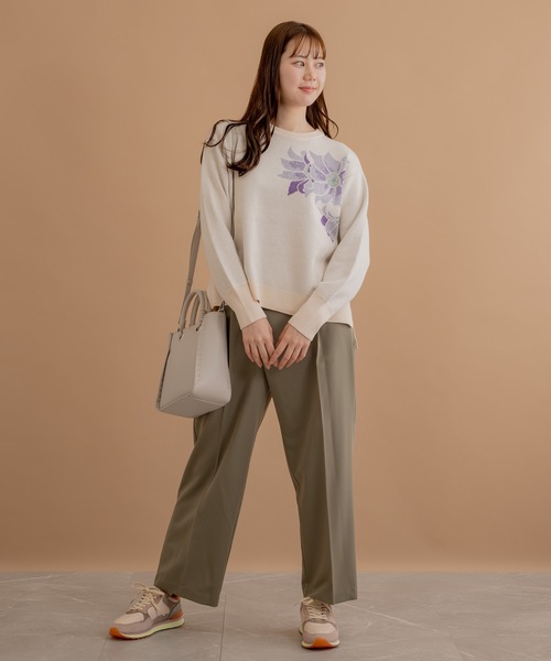 KATHARINE ROSS（キャサリンロス）の「【KATHARINE ROSS】ラインスタッズトートバッグ WEB限定（ショルダーバッグ・レディース・ブラック/グレー/モカ・MEDIUM）」の4枚目の写真