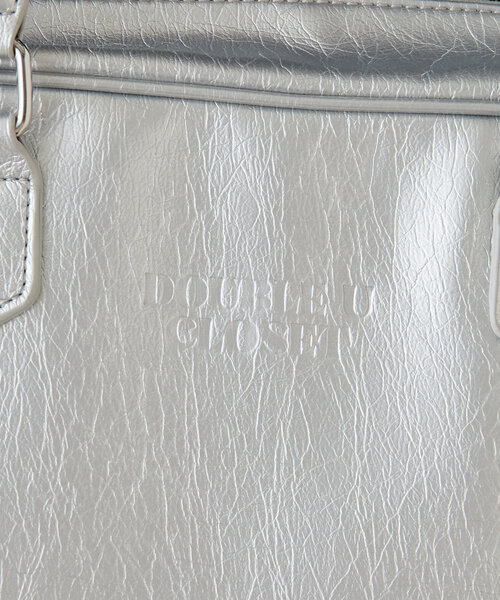 w closet（ダブルクローゼット）の「スクエアボストンBAG（ボストンバッグ・レディース・ボルドー/キャメル/シルバー/ブラック・ONE SIZE）」の19枚目の写真