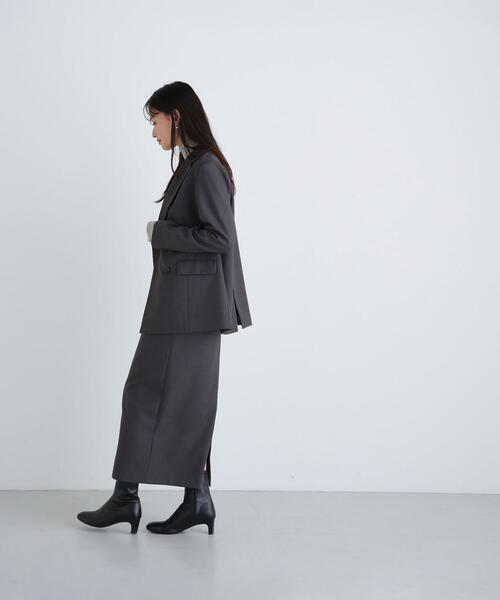 NATURAL BEAUTY BASIC（ナチュラルビューティーベーシック）の「◇＜リラクシーセットアップシリーズ＞ダブルブレストジャケット（テーラードジャケット・レディース・ブラウン/チャコールグレー・SMALL/MEDIUM）」の14枚目の写真