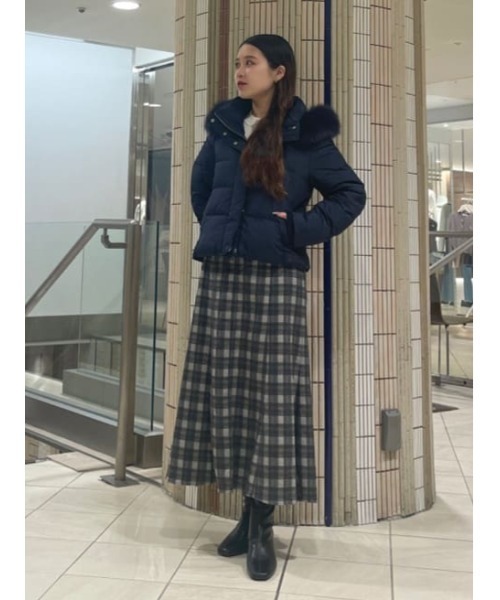 FOXファー付きショートダウン（ダウンジャケット/コート）｜AND