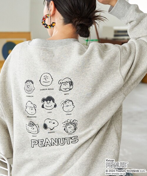 【セール】WEB限定 PEANUTS/ピーナッツ 別注 集合 キャラクター バックプリント スウェット（スウェット）｜FREAK'S STORE（フリークスストア）