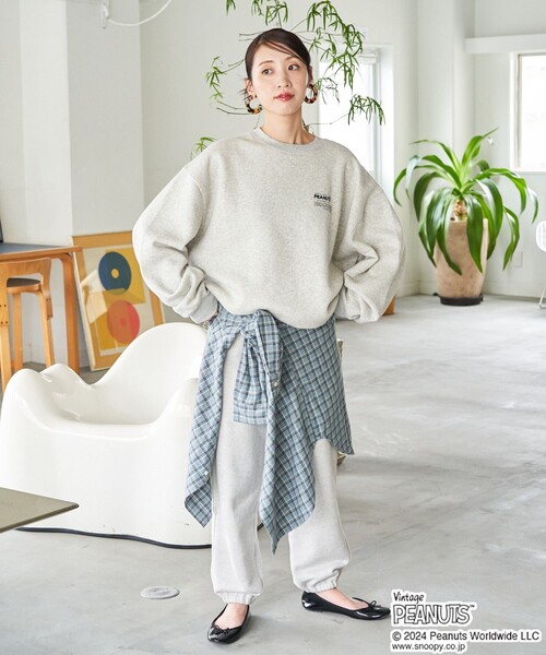 【セール】WEB限定 PEANUTS/ピーナッツ 別注 集合 キャラクター バックプリント スウェット（スウェット）｜FREAK'S STORE（フリークスストア）