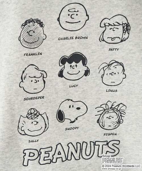 【セール】WEB限定 PEANUTS/ピーナッツ 別注 集合 キャラクター バックプリント スウェット（スウェット）｜FREAK'S STORE（フリークスストア）