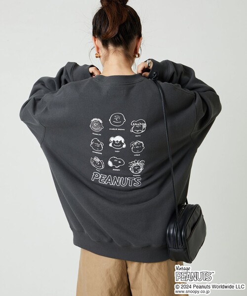 【セール】WEB限定 PEANUTS/ピーナッツ 別注 集合 キャラクター バックプリント スウェット（スウェット）｜FREAK'S STORE（フリークスストア）