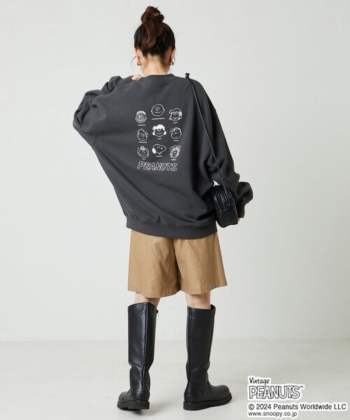【セール】WEB限定 PEANUTS/ピーナッツ 別注 集合 キャラクター バックプリント スウェット（スウェット）｜FREAK'S STORE（フリークスストア）