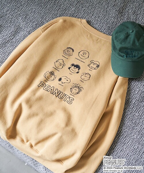 【セール】WEB限定 PEANUTS/ピーナッツ 別注 集合 キャラクター バックプリント スウェット（スウェット）｜FREAK'S STORE（フリークスストア）
