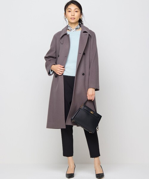 ライトビーバー トレンチライク ロングコート（その他アウター）｜組曲（クミキョク）