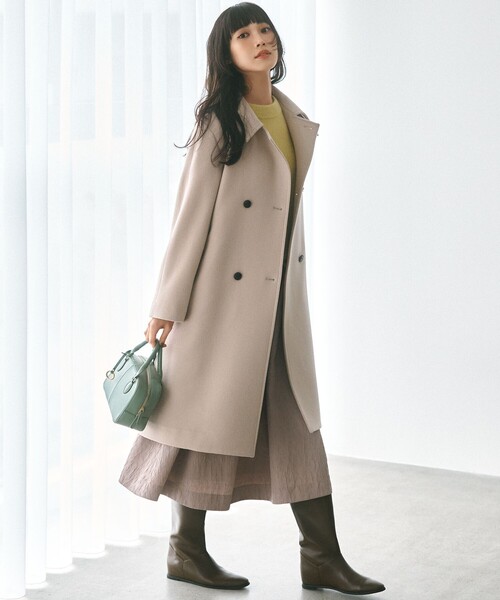 ライトビーバー トレンチライク ロングコート（その他アウター）｜組曲（クミキョク）