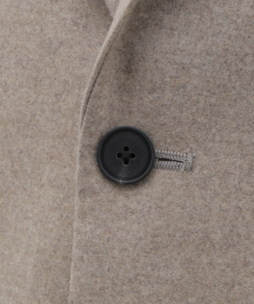 ATON（エイトン）の「ATON(エイトン) MERINO COLLEGE FLANNEL TAILORED JACKET JKAGCW0900（テーラードジャケット・メンズ・ベージュ/ブラック・4/6）」の11枚目の写真