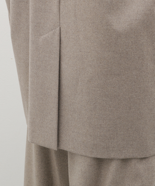 ATON（エイトン）の「ATON(エイトン) MERINO COLLEGE FLANNEL TAILORED JACKET JKAGCW0900（テーラードジャケット・メンズ・ベージュ/ブラック・4/6）」の14枚目の写真