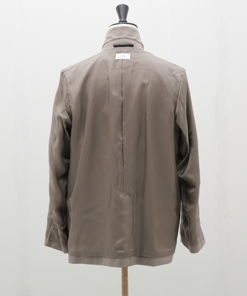 ATON（エイトン）の「ATON(エイトン) MERINO COLLEGE FLANNEL TAILORED JACKET JKAGCW0900（テーラードジャケット・メンズ・ベージュ/ブラック・4/6）」の16枚目の写真