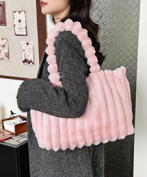 【A4収納・軽量】ストライプファートートバッグ
