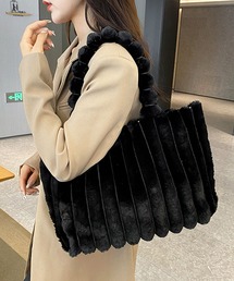 【A4収納・軽量】ストライプファートートバッグ
