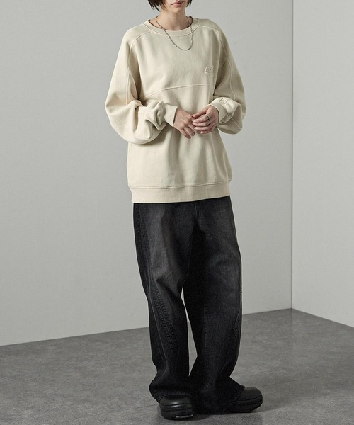 Alfred Alex】ヴィンテージメイクデザイン ケミカルウォッシュダメージ