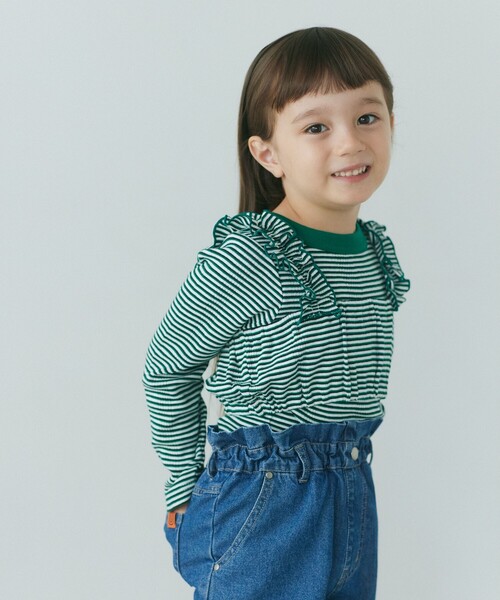 green label relaxing（グリーンレーベルリラクシング）の「【別注】＜Robert P. Miller＞TJ ビスチェ / キッズ  100cm-130cm（キャミソール・キッズ・ブラック/ダークブラウン/レッド/ケリー・S(120-130cm)/XS(100-110cm)）」の4枚目の写真