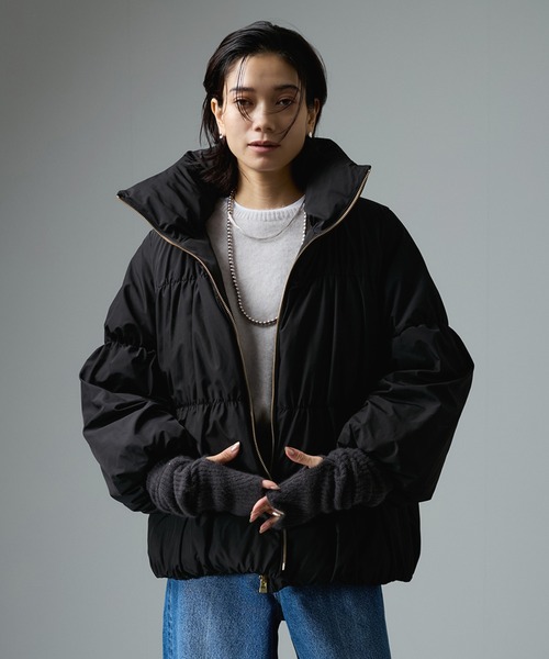 【WEB限定】テンダークロスミドル丈ダウン（ダウンジャケット/コート）｜SALON adam et rope'（サロン アダム エ ロペ）