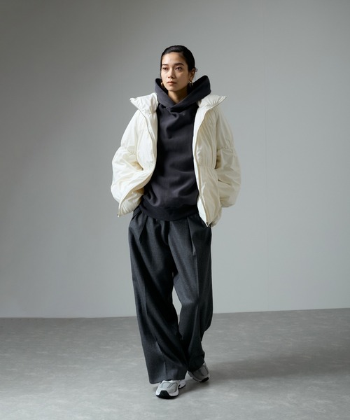 【WEB限定】テンダークロスミドル丈ダウン（ダウンジャケット/コート）｜SALON adam et rope'（サロン アダム エ ロペ）