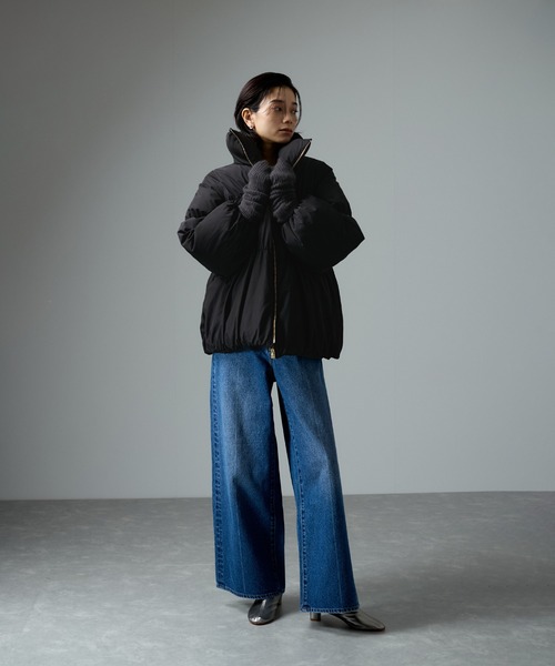 【WEB限定】テンダークロスミドル丈ダウン（ダウンジャケット/コート）｜SALON adam et rope'（サロン アダム エ ロペ）