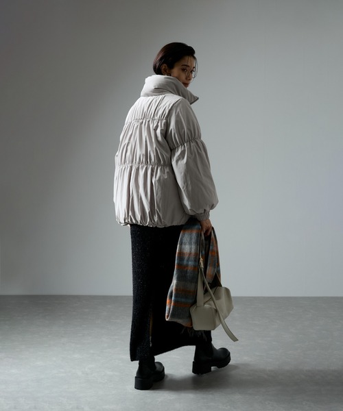 【WEB限定】テンダークロスミドル丈ダウン（ダウンジャケット/コート）｜SALON adam et rope'（サロン アダム エ ロペ）