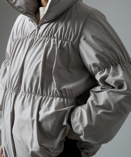 【WEB限定】テンダークロスミドル丈ダウン（ダウンジャケット/コート）｜SALON adam et rope'（サロン アダム エ ロペ）