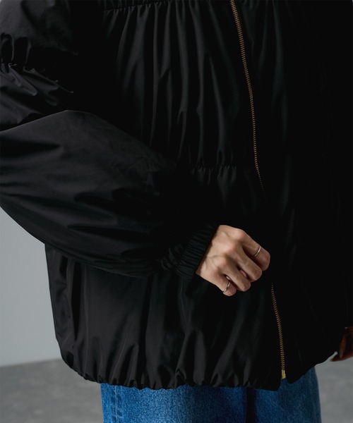 SALON adam et rope テンダークロス　ミドル丈ダウン　グレー WEB限定】テンダークロスミドル丈ダウン | サロン アダム エ