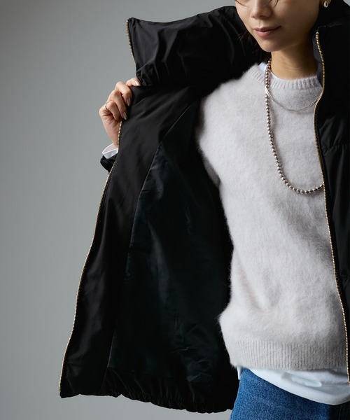 【WEB限定】テンダークロスミドル丈ダウン（ダウンジャケット/コート）｜SALON adam et rope'（サロン アダム エ ロペ）