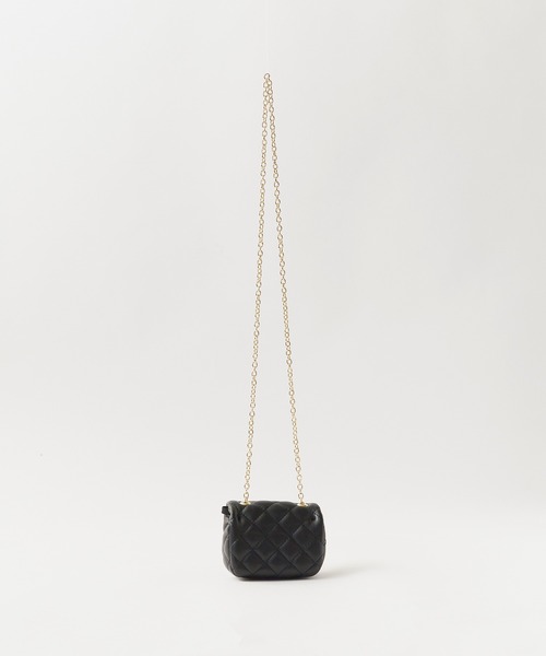 Chick（チック）の「Square Chain Quilted Mini Bag / スクエアチェーンキルティングミニバッグ（ハンドバッグ・レディース・ブルー/カーキ/ブラック/パープル/ホワイト・FREE）」の12枚目の写真